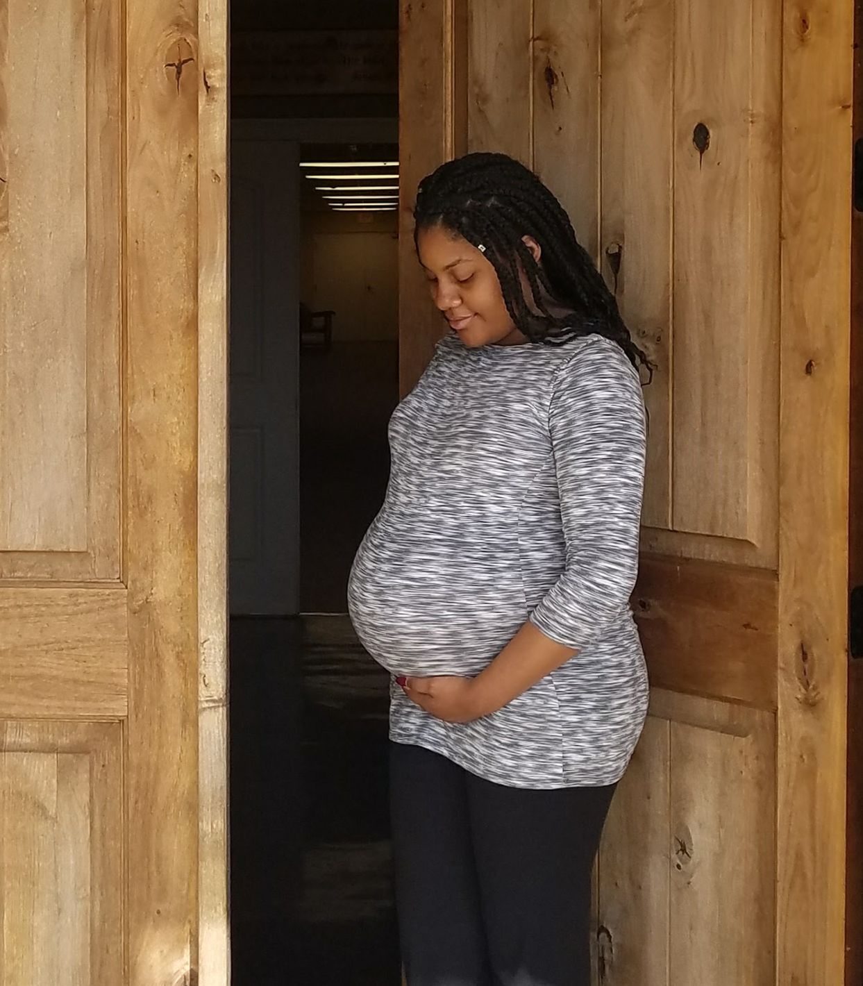 Mom in doorway